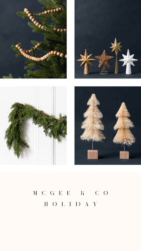 McGee and Co Homiday, garland, bottle tree, star tree topper, wooden beads, ornaments, Christmas tree skirt, Christmas tree 

#LTKSeasonal #LTKsalealert #LTKHoliday