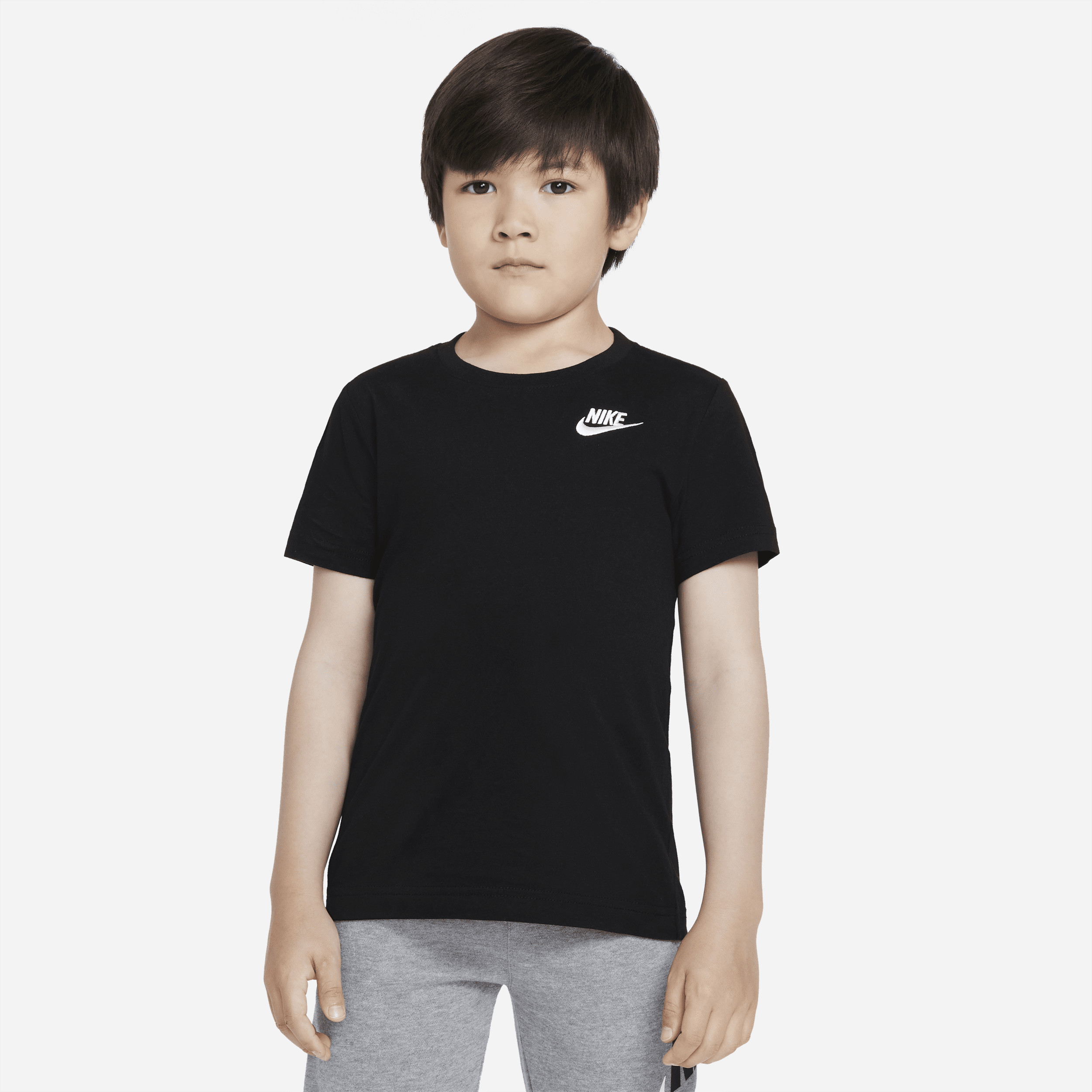 Nike Sportswear Little Kids' T-Shirt in Black | 86C545-023 | Nike (US)