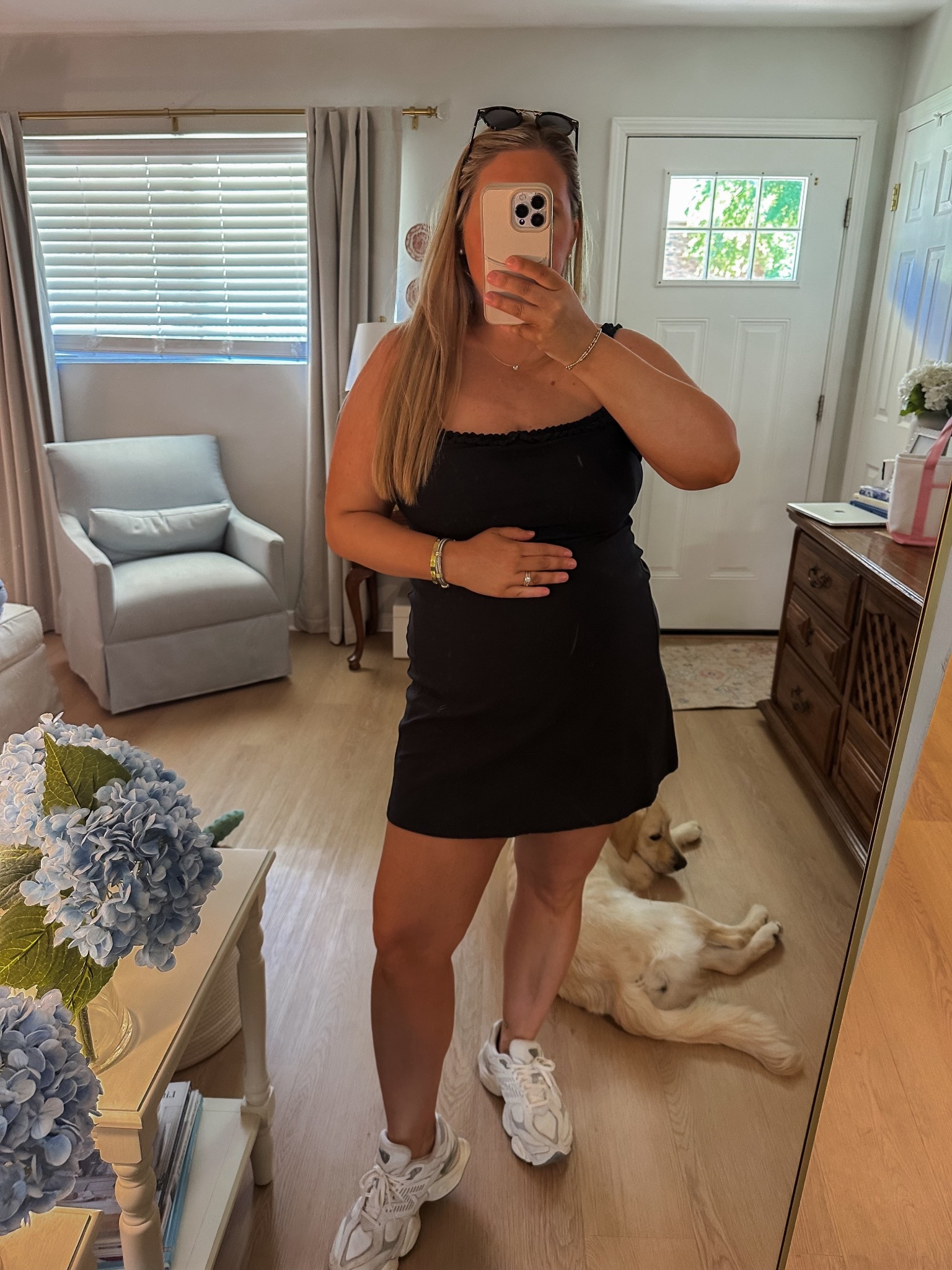 Easy ootd!!! The best active dress & has pulldown shorts!! 

#LTKPetite #LTKootd #LTKMidsize