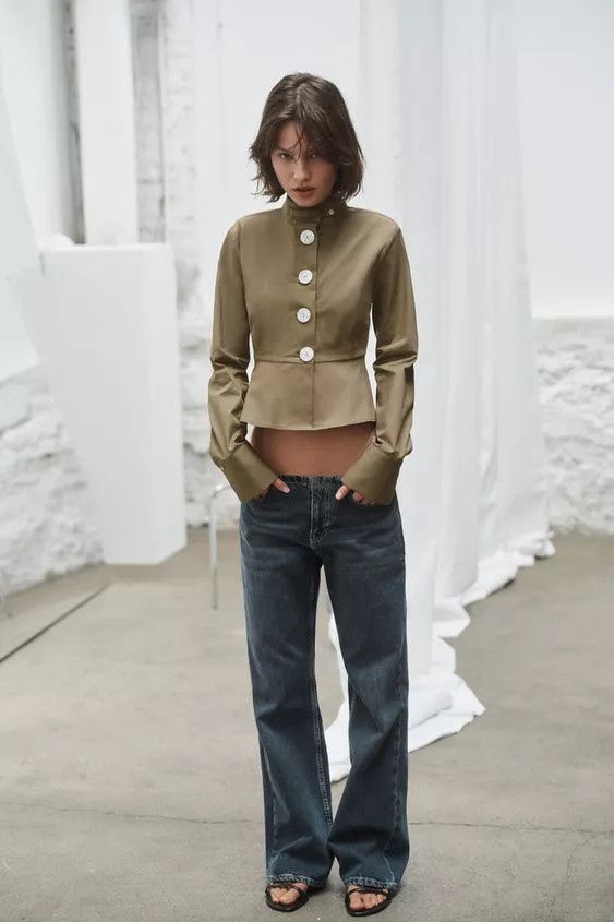 BUTTON POPLIN SHIRT | Zara US