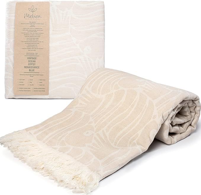 Mebien touche de la nature Turkish Towels Beach Towels Oversized (35”x67”) Beach Towels for A... | Amazon (US)