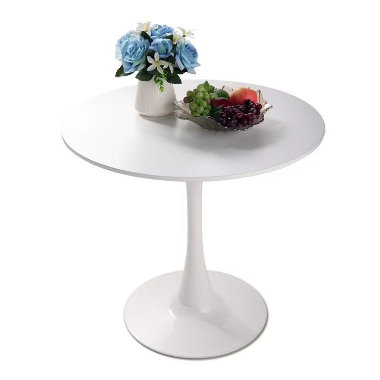 Modern White Dining Table, Breakfast Nook Dining Table, Mid Century Coffee Tea Table, Leisure Liv... | Walmart (US)