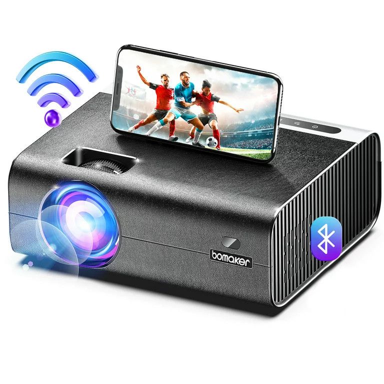 Bomaker Portable Outdoor WiFi Projector, Full HD 1080P Decoding, Built-in 5W Speaker, 9000: 1 Con... | Walmart (US)