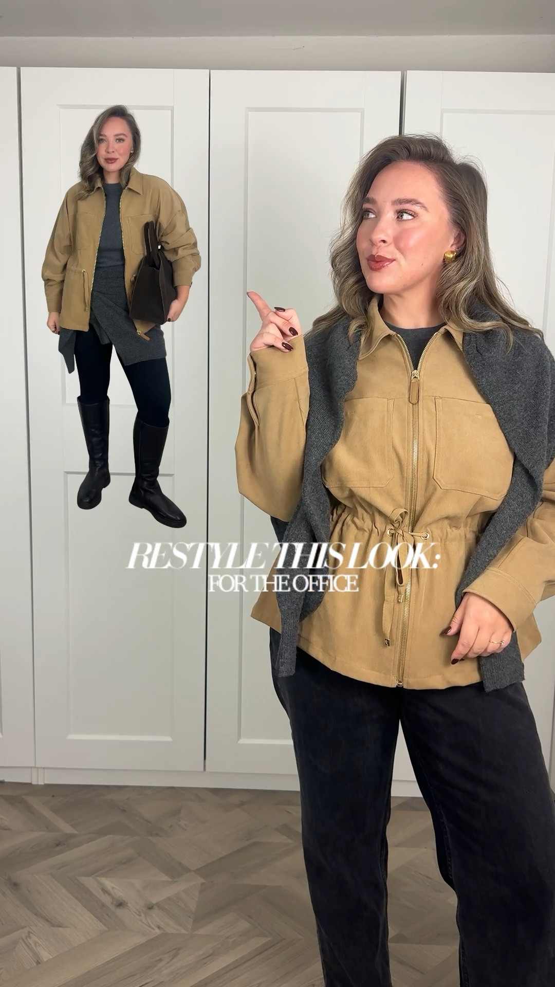 may seem obvious, but just reminding you you can make small styling tweaks to rewear your pieces for different occasions 💘

I wear a large in the jacket and a medium in the knit top, a 31 short in the jeans  

#LTKautumn #LTKmidsize #LTKworkwear