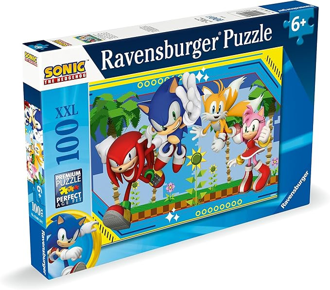 Ravensburger - Sonic The Hedgehog - 100 Piece Jigsaw Puzzle - XXL Pieces for Easy Assembly - Exci... | Amazon (US)