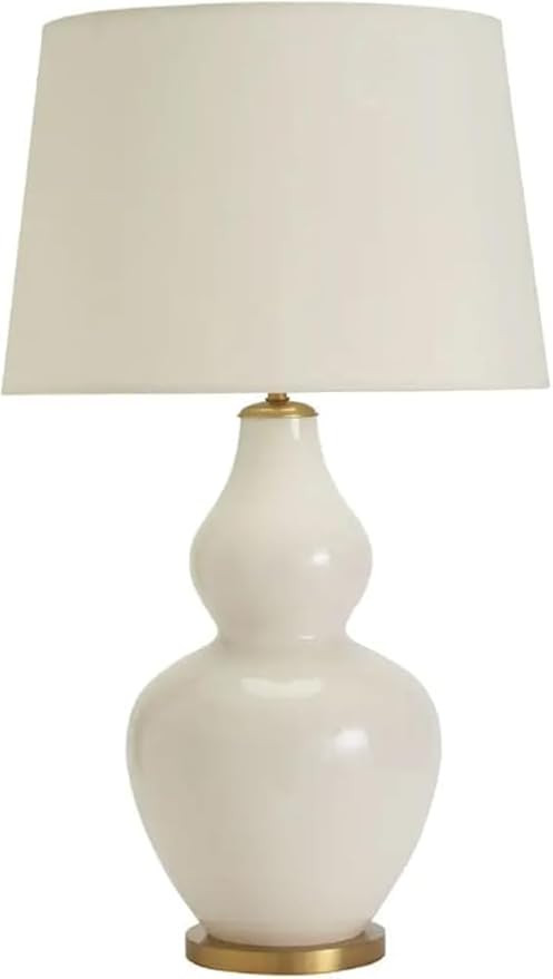 Ceramic Table Lamps Europe Retro White Ceramic Gourd Lamp Body for Bedroom Living Room Study Lamp... | Amazon (US)