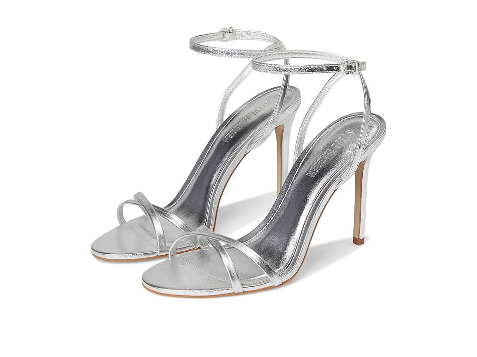 Steve Madden Jypsey Women's Shoes Silver Leather : 5.5 M | Zappos