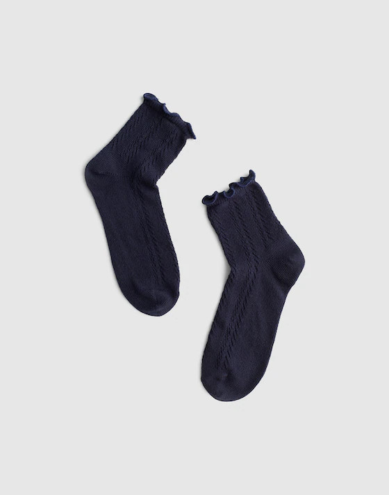Waffle-Knit Ankle Socks | Madewell