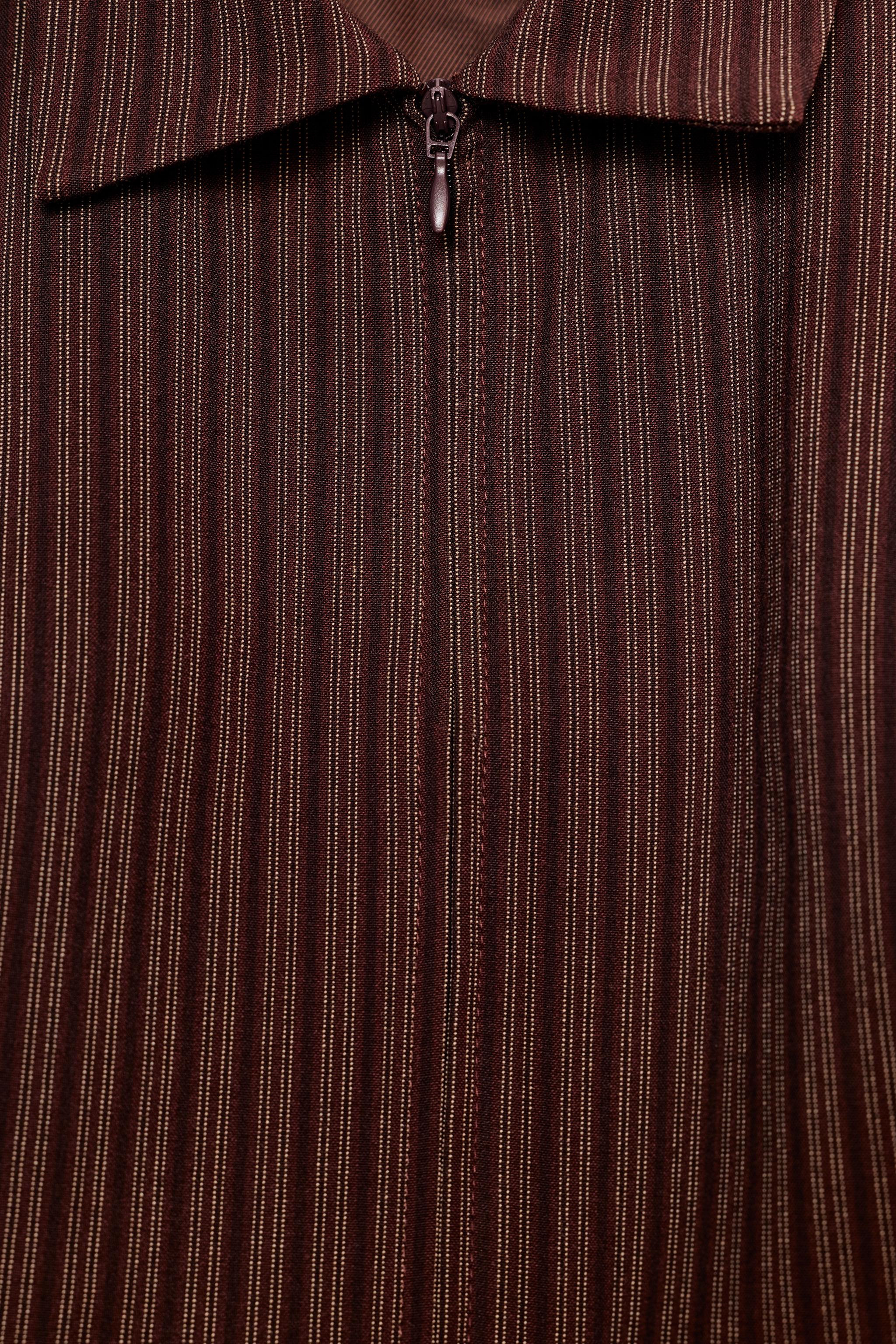 STRIPED ZIP-UP WAISTCOAT | Zara UK