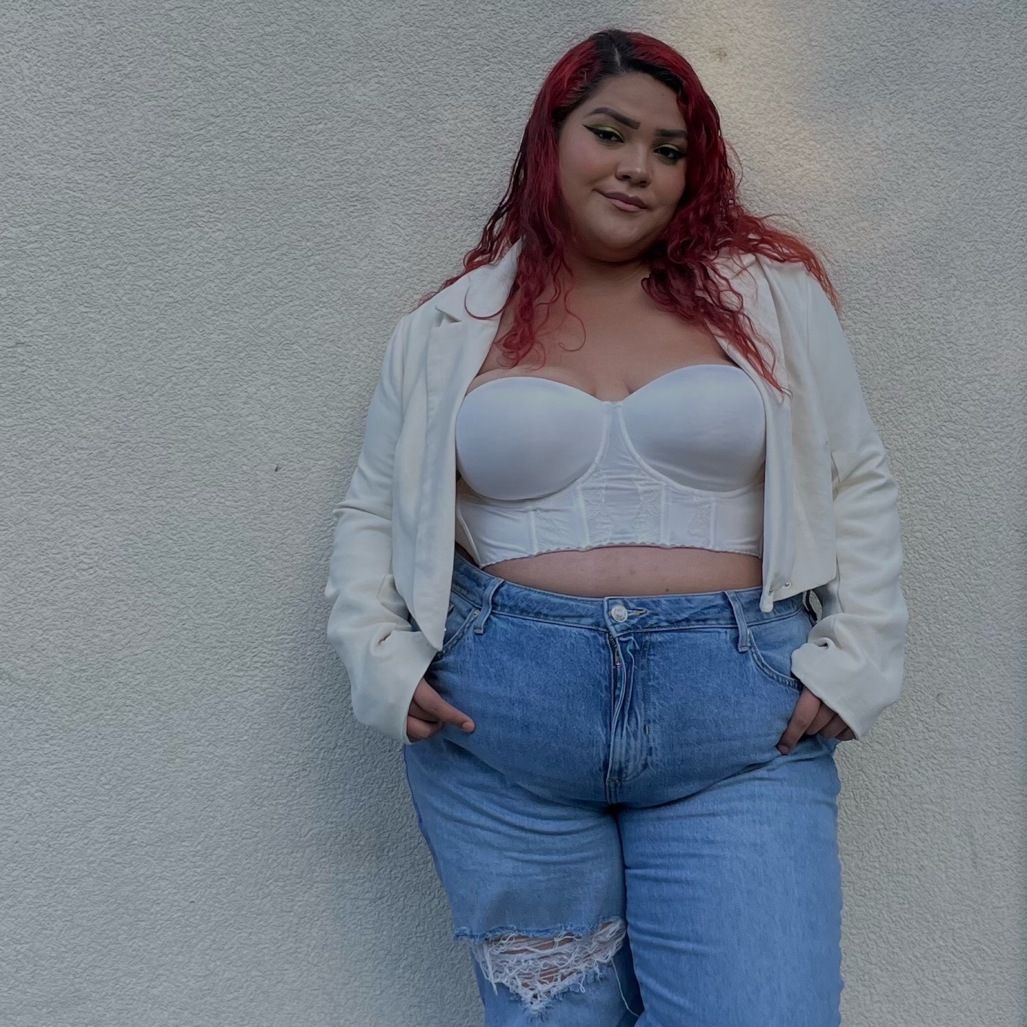 Can never go wrong with a good old blazer and pair of jeans but add a bustier and you looking more stylish than ever✨ #size18style

#LTKfit #LTKcurves #LTKunder50