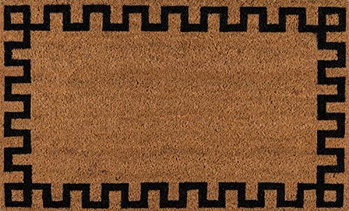 Erin Gates by Momeni Park Greek Key Natural Hand Woven Natural Coir Doormat 1'6" X 2'6" | Amazon (US)