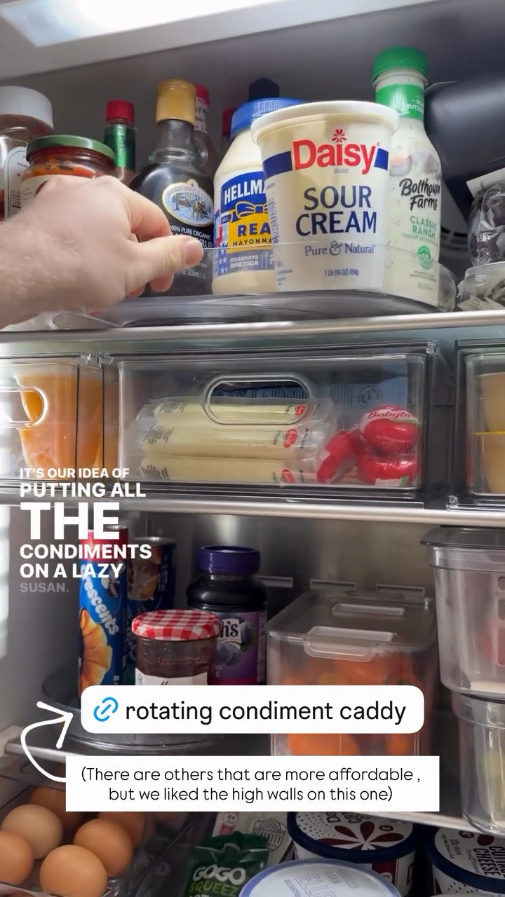 Another Amazon Prime Day  sale favorite is this rotating condiment caddy (aka Lazy Susan Turntable Organizer)!

There are others that are more affordable , but we liked the high walls on this one!

#LTKSaleAlert #LTKHome #LTKfoodie