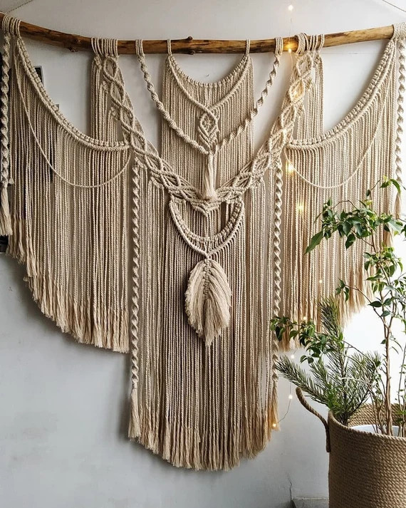 Large Macrame Backdrop Extra large Macrame Wall Hanging with | Etsy | Etsy (US)