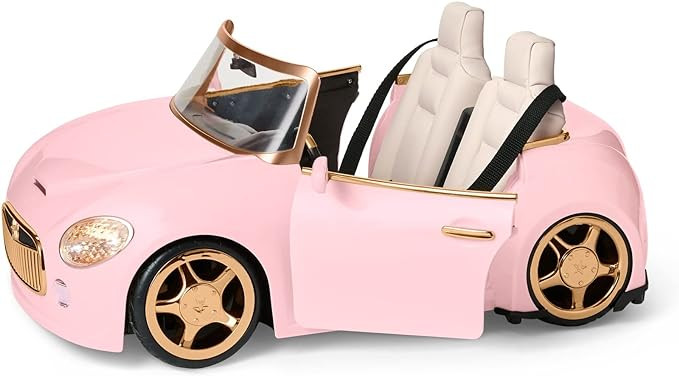 American Girl Truly Me 18-inch Doll Pink Remote-Control Sports Car Playset with Working Doors & H... | Amazon (US)