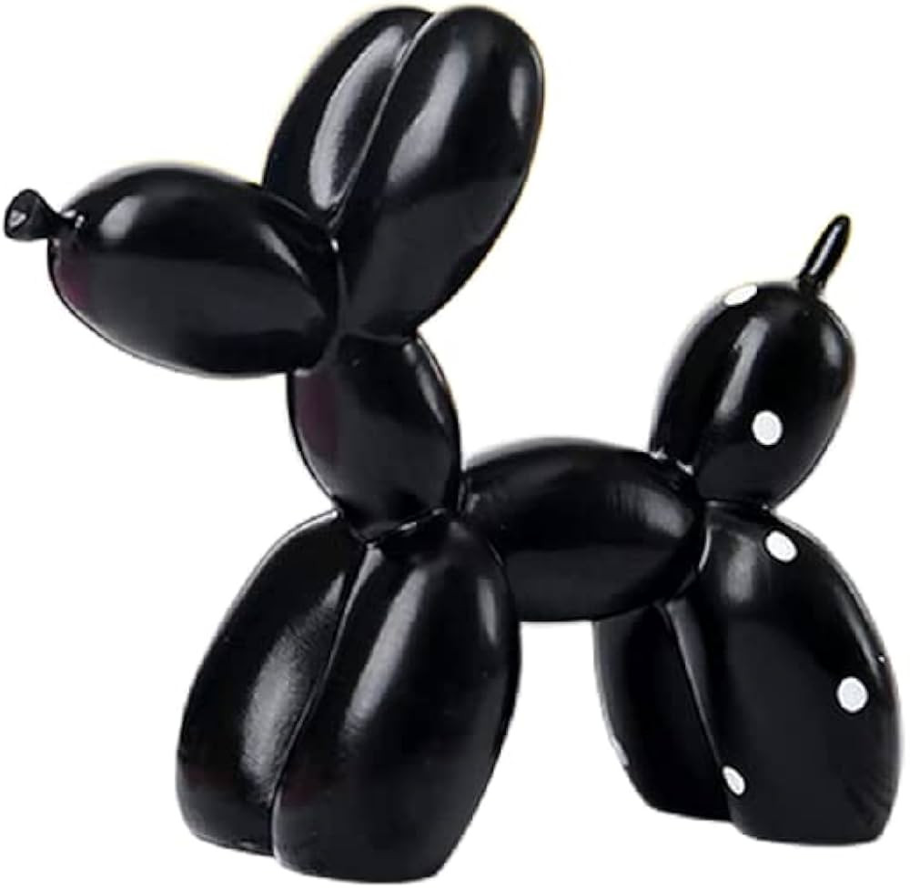Eonyea Balloon Dog Mini Art Animal Small Statue (Black) | Amazon (US)