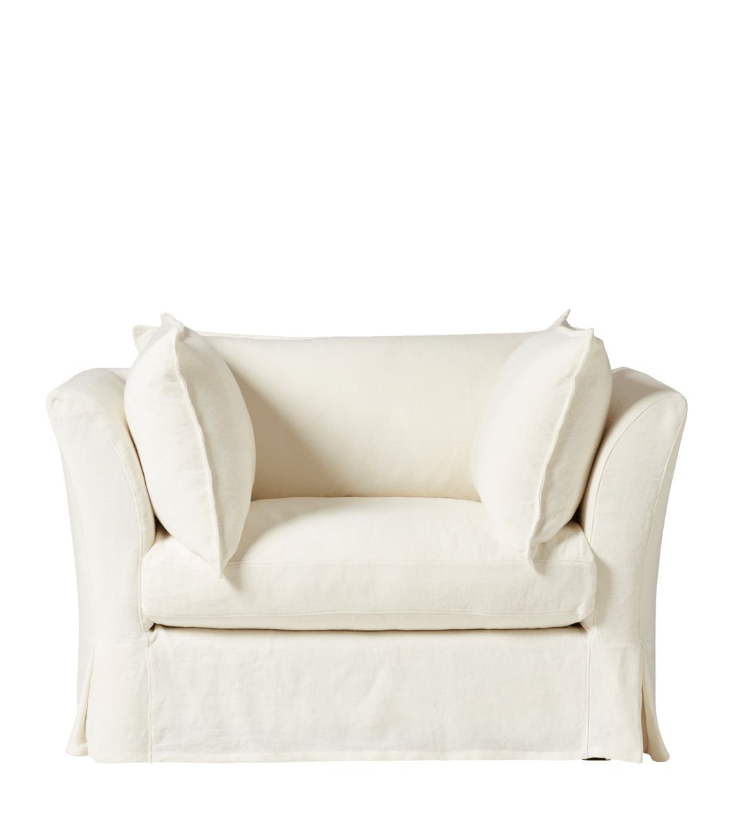 Avitus Armchair - Off White Linen | OKA US