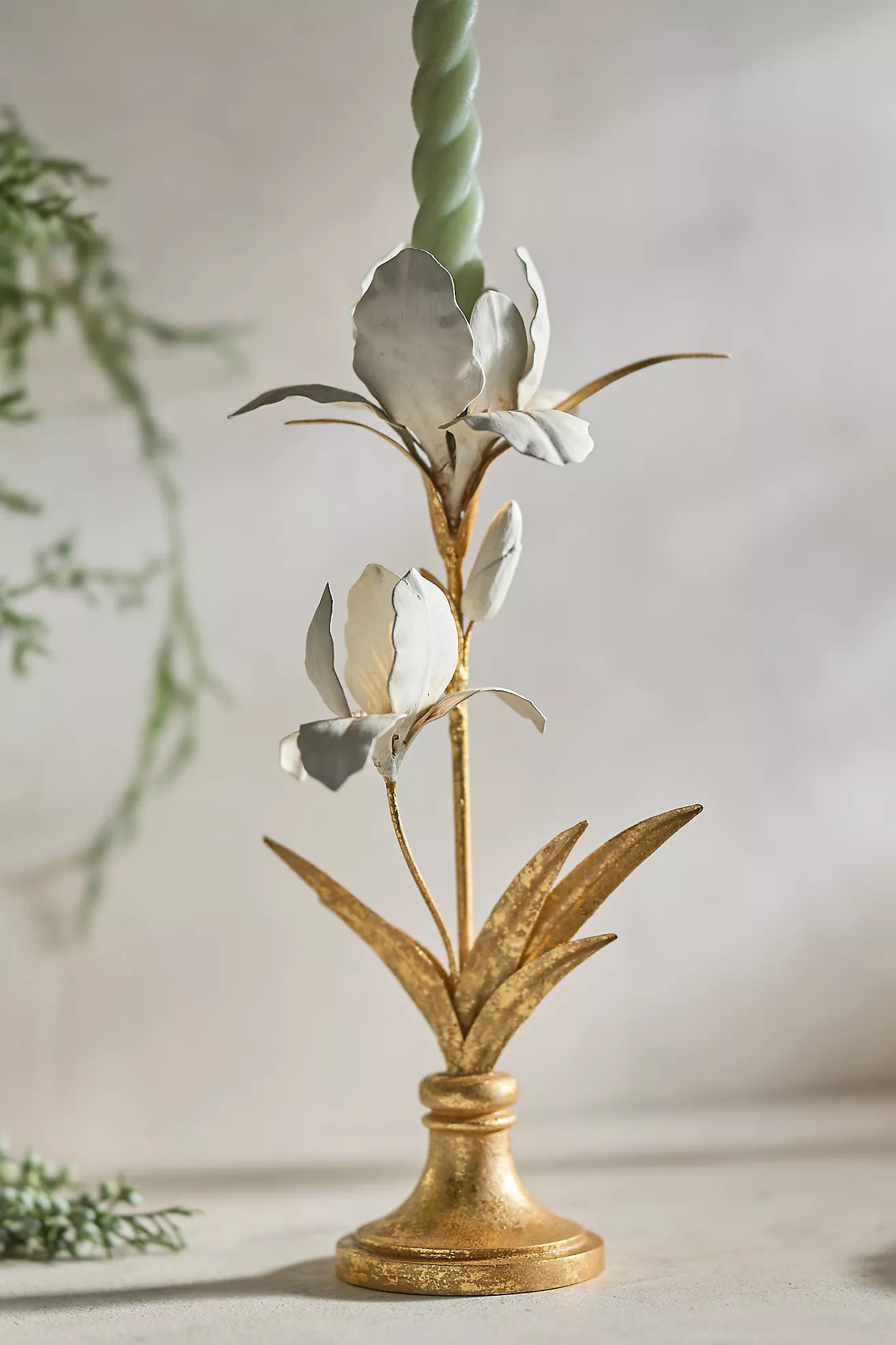 Iris Taper Candle Holder | Terrain