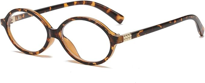 JOVAKIT Retro Oval Blue Light Blocking Glasses for Women Vintage Fashion 90s Small Oval Frame Eye... | Amazon (US)