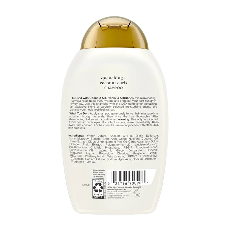 Quenching + Coconut Curls Curl-Defining Shampoo - Walmart.com | Walmart (US)