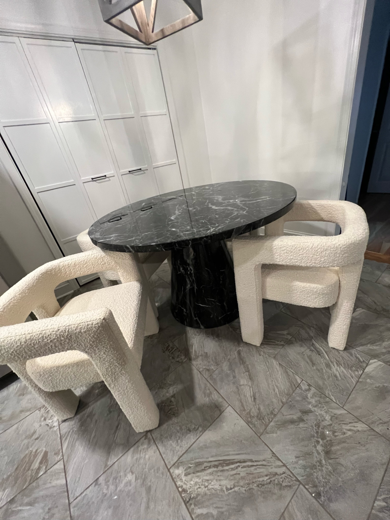 Save!! Cute faux marble dining table for a smaller kitchen or apartment! 

#LTKhome
