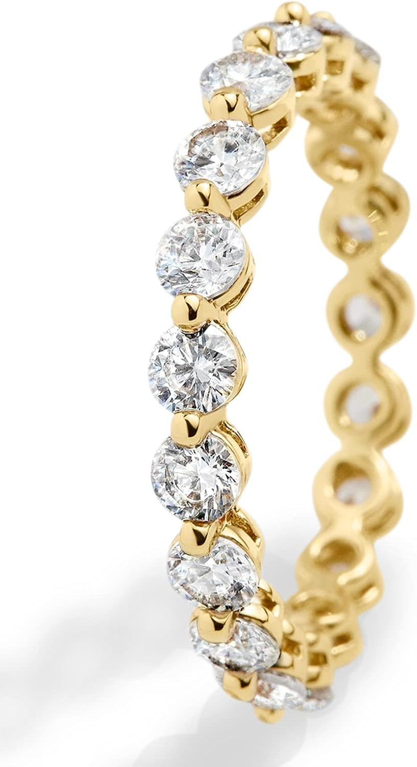 Fashion Classic 18K Gold Plated Titanium Steel Women Stacking Ring Best Gifts Couples Valentine's Da | Amazon (US)