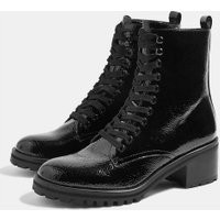 Womens Brazil Lace Up Ankle Boots - Black, Black | Topshop UK