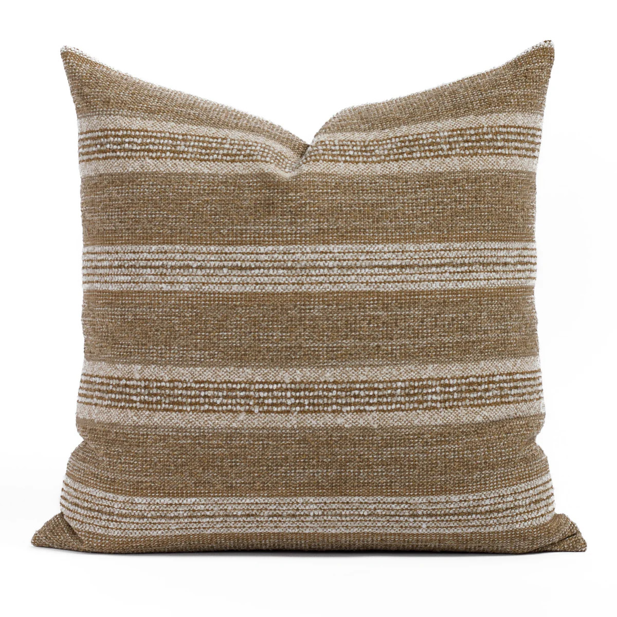 Acadia Stripe 22x22 Pillow, Cinnamon | Tonic Living
