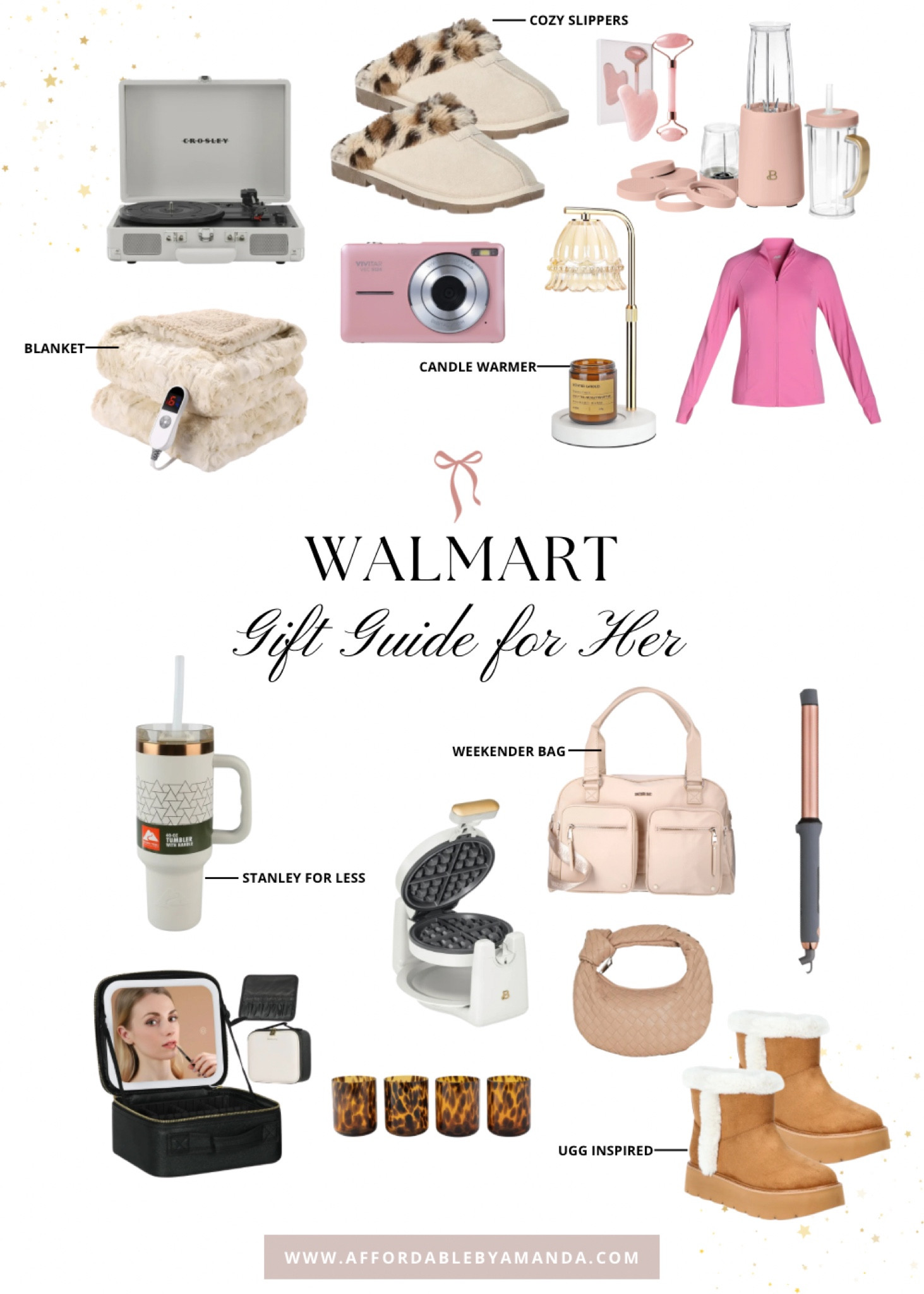 Discover the perfect holiday gifts for her with this curated Walmart gift guide! From cozy sweaters and stylish accessories to beauty essentials and home decor, this collage has everything she'll love. Whether you're shopping for your mom, sister, or best friend, find thoughtful and budget-friendly gifts that will make her holiday season extra special. 🎁✨ #WalmartGifts #HolidayGiftGuide #GiftsForHer #ChristmasGifts #HolidayShopping #GiftIdeas"

#LTKGiftGuide #LTKHoliday #LTKCyberWeek