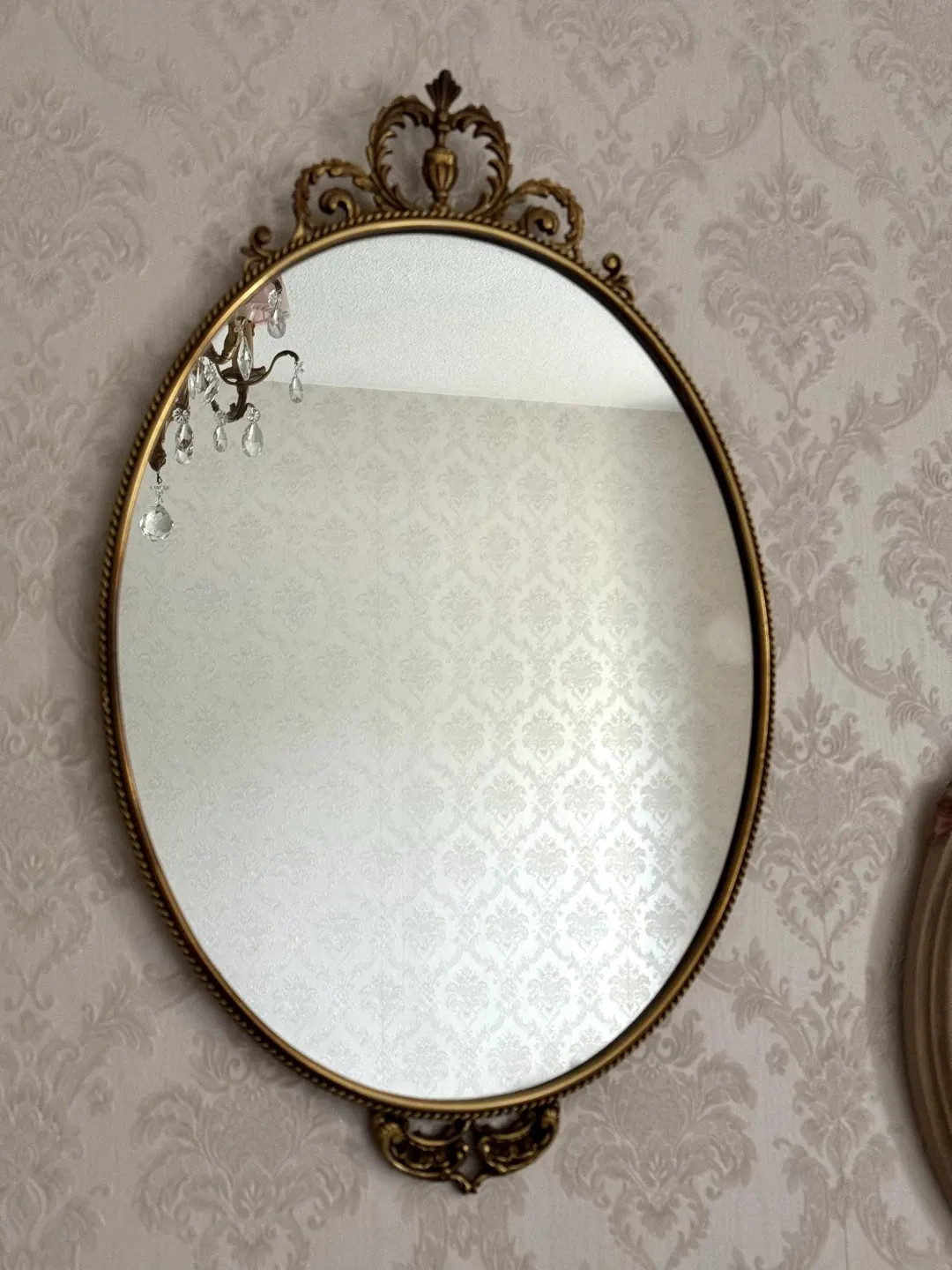 Rare. Gilded Bronze Wall Mirror. Vintage. 50 Cm X 31.5 Cm - Etsy | Etsy (US)