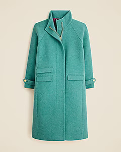 Long Toscana coat in Italian stadium-cloth wool blend | J. Crew US