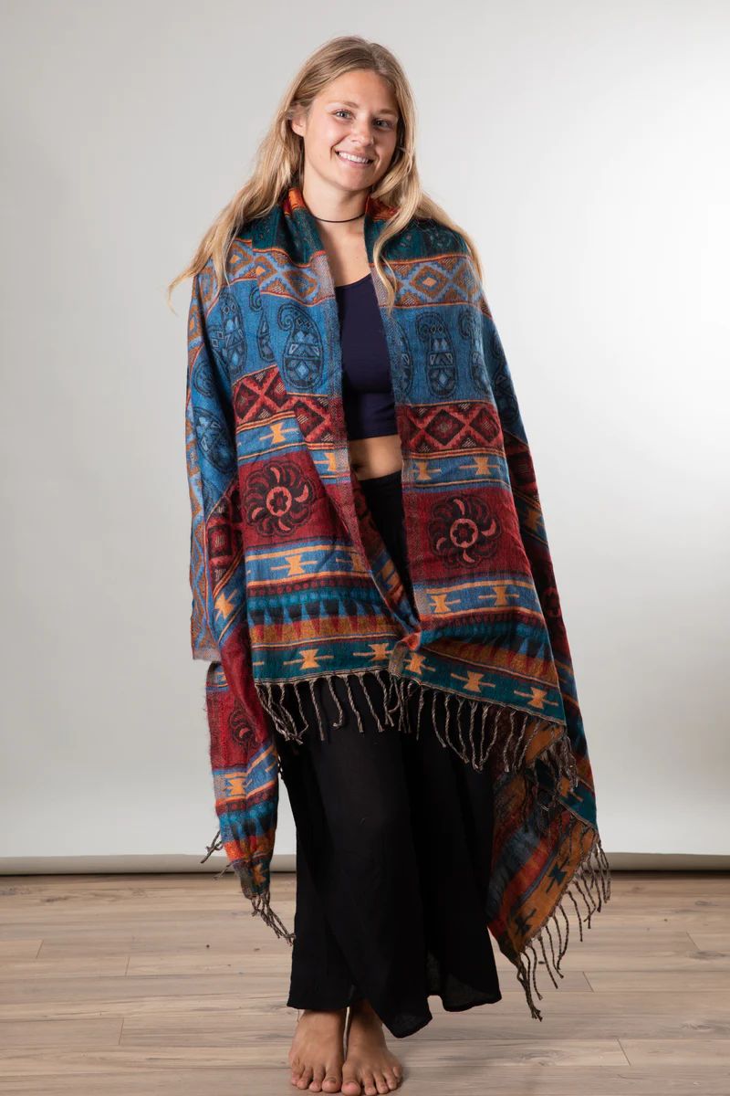 Kiyana Buta Blanket Shawl | Mexicali Blues