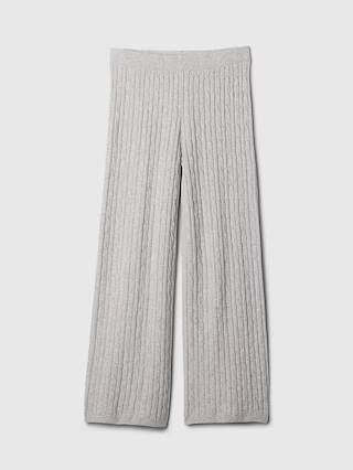 CashSoft Cable-Knit Sweater Pants | Gap (US)