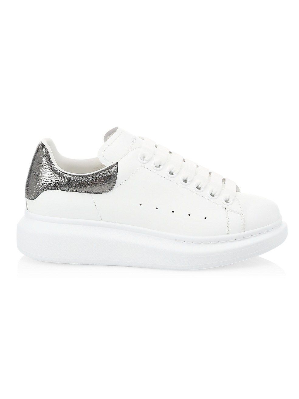 Alexander McQueen Women's Oversized Metallic Colorblocked Leather Sneakers | Saks Fifth Avenue