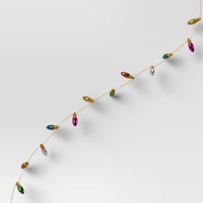 6' Mini Christmas Light Bulb Tree Garland Gold - Wondershop™ | Target
