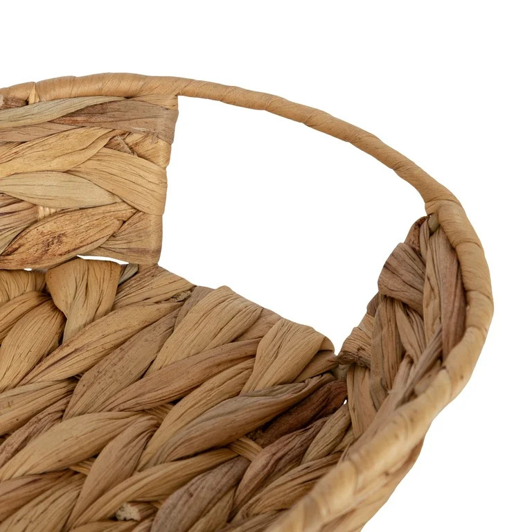 Design Ovation 7.25” x 16” Natural Tan Woven Oval Centerpiece Tray in Water Hyacinth Material... | Walmart (US)