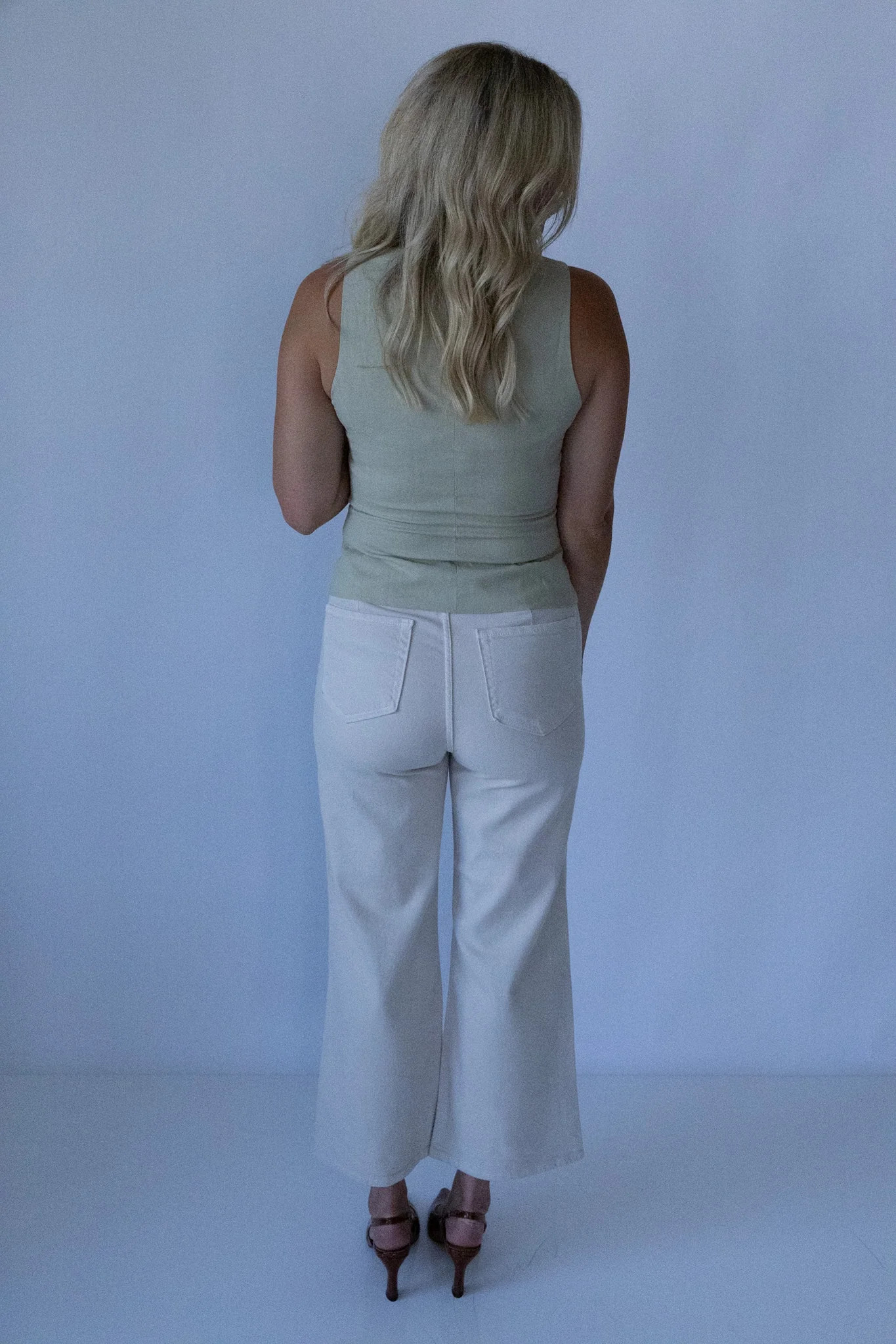 Ecru Relaxed Fit Denim | Ardire Collection