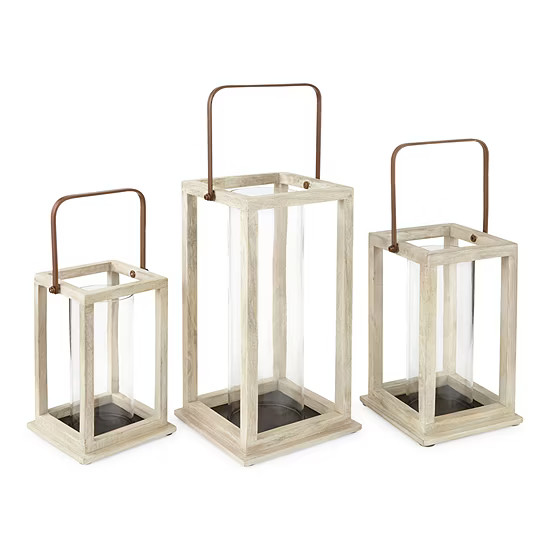 Linden Street Mango Wood Lantern Collection | JCPenney