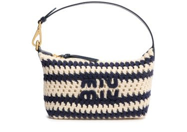 Striped crochet clutch bag | 24S (APAC/EU)