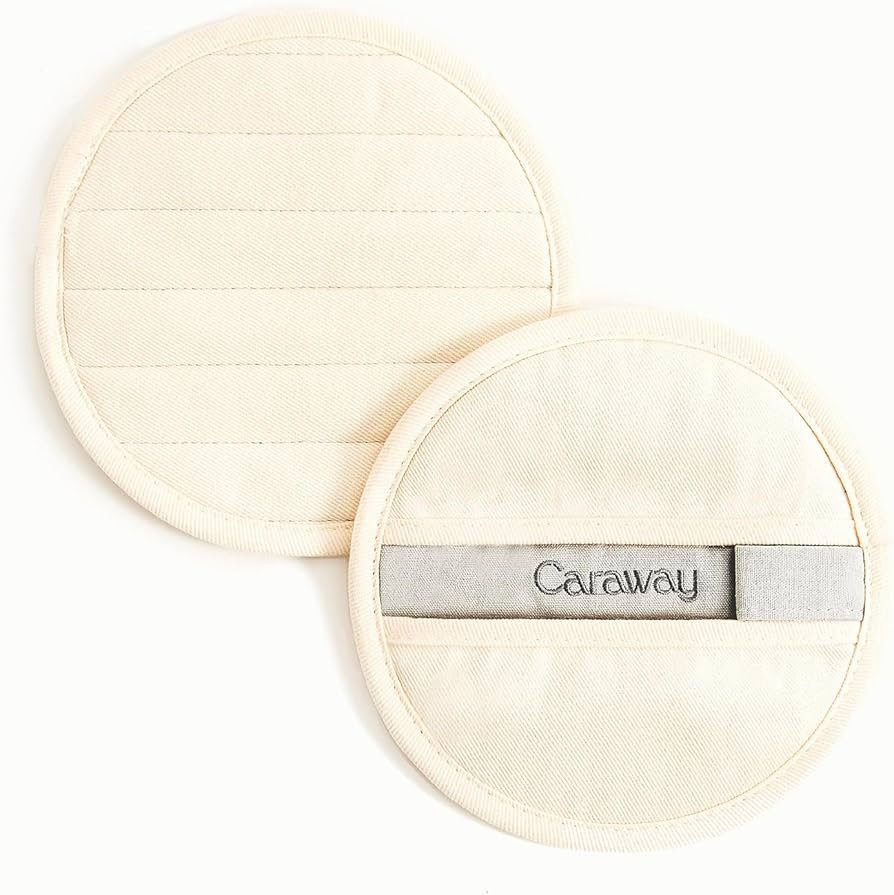 Caraway Pot Holders - 100% Organic Cotton Pot Holder - Double-Layer Stain Resistant Stitching - R... | Amazon (US)