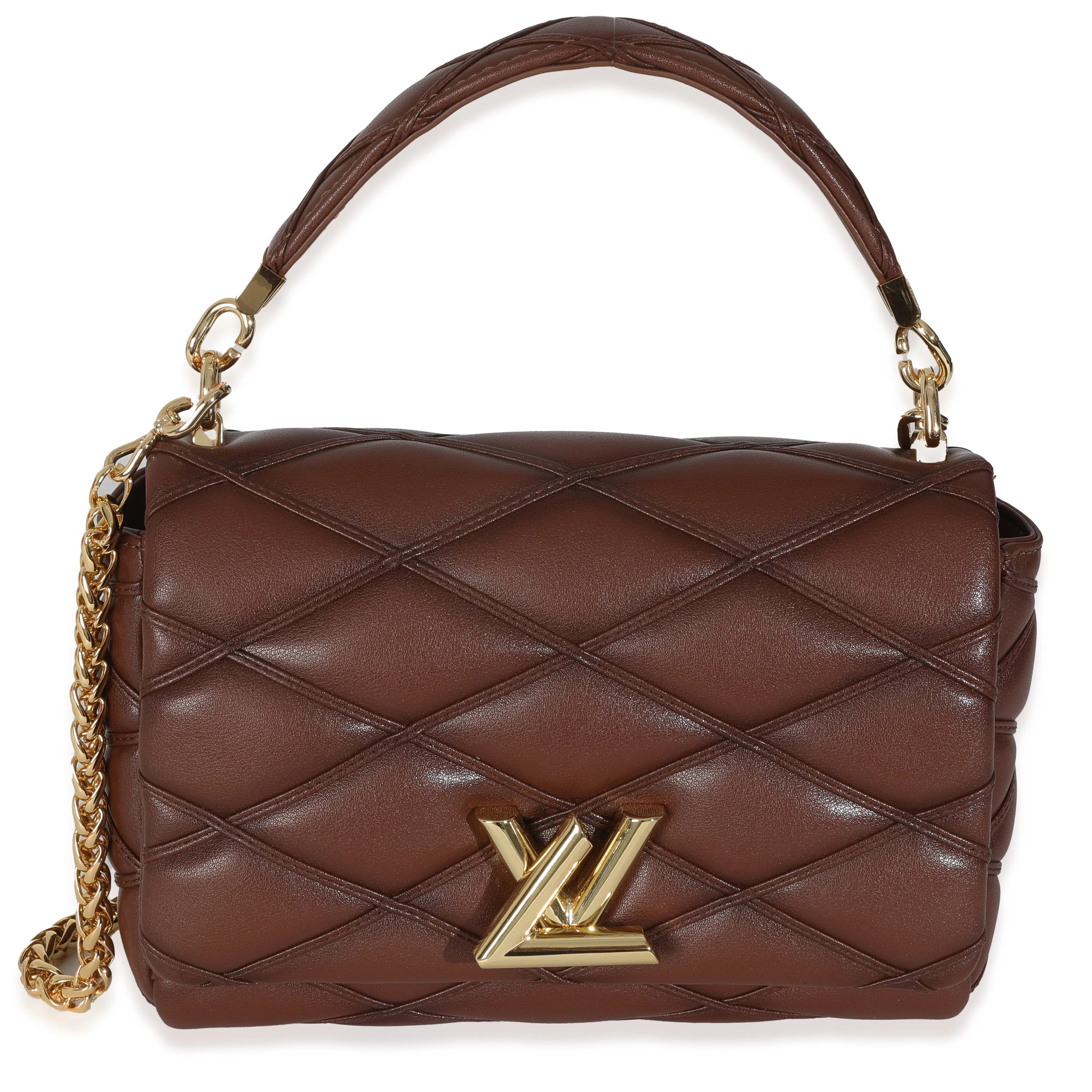 Tan Lambskin Malletage GO-14 MM Top Handle | myGemma