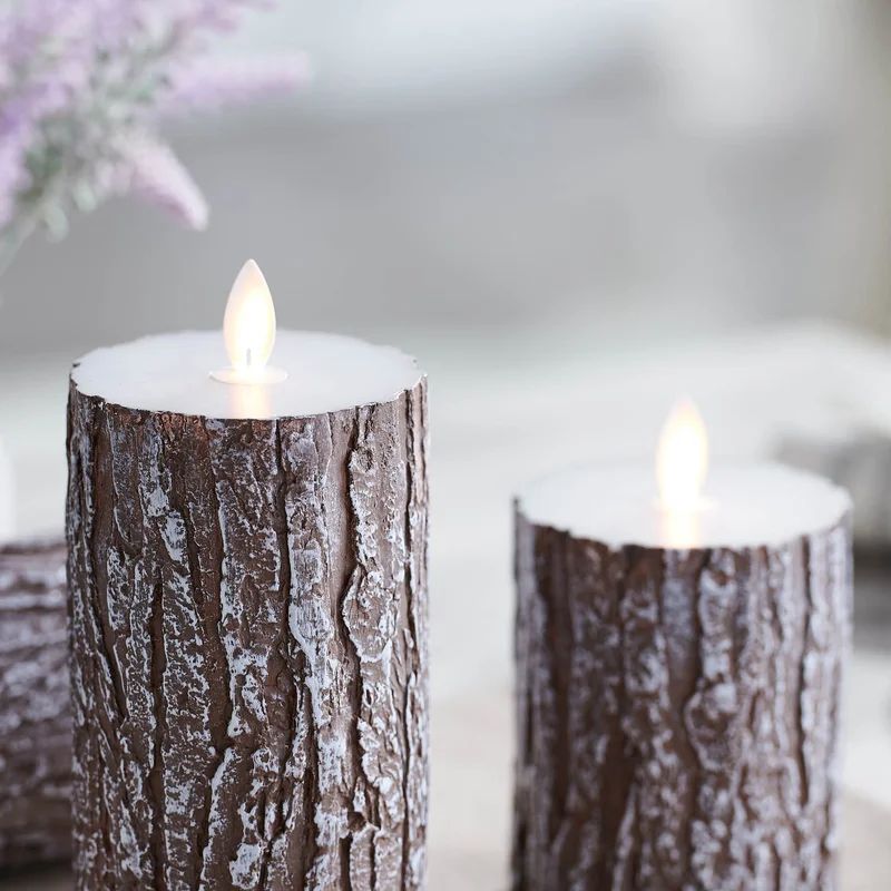 3 Piece Unscented Flameless Pillar Candle Set | Wayfair North America
