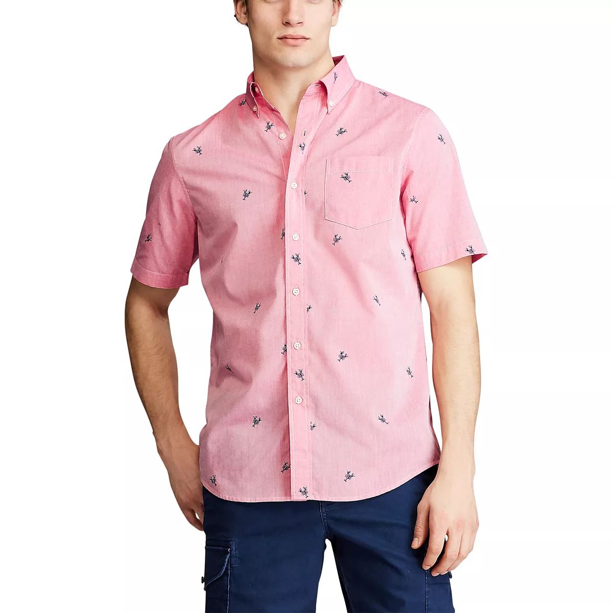 Big & Tall Chaps Classic-Fit Easy-Care Button-Down Shirt | Kohl's