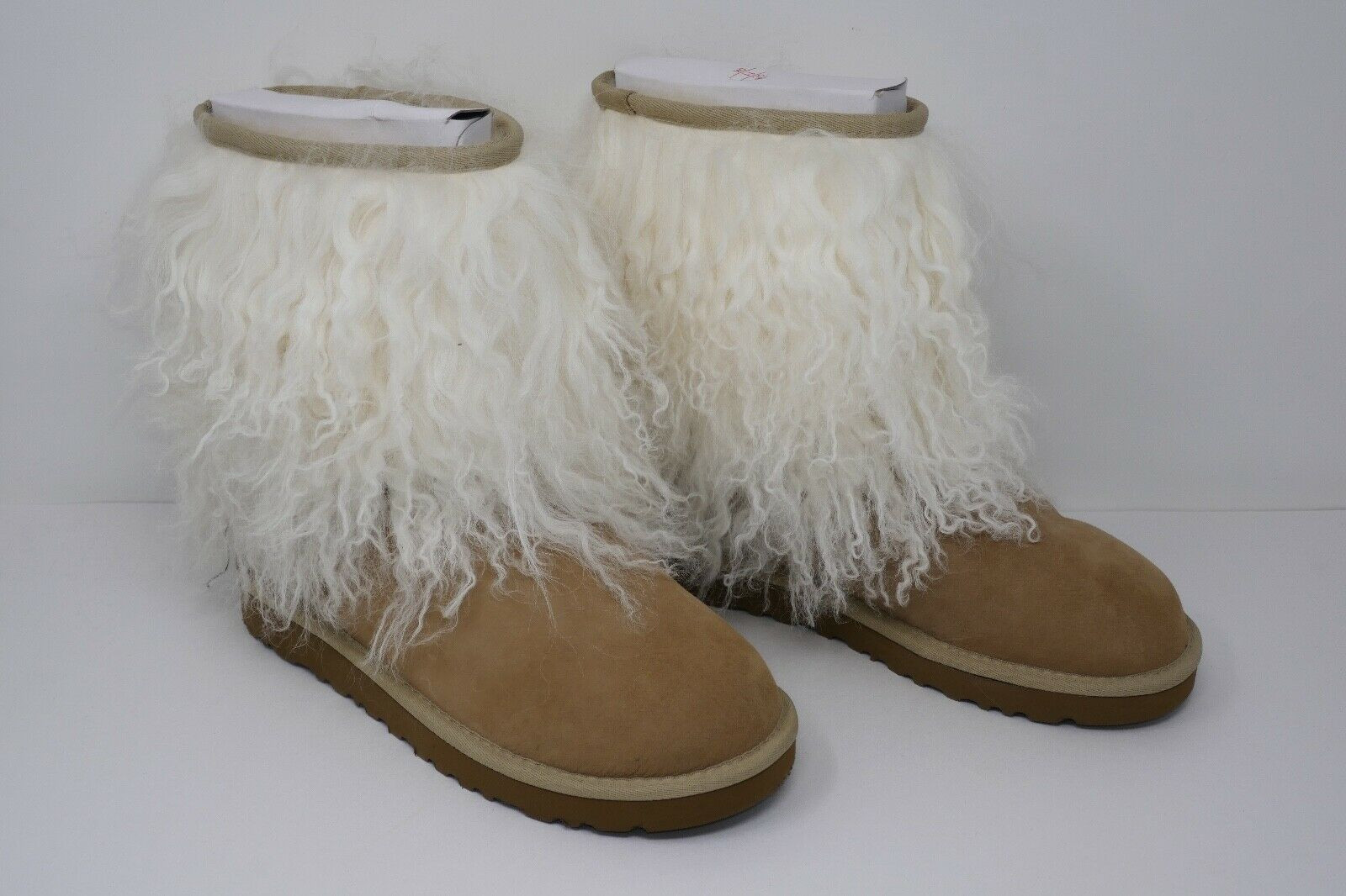 UGG Australia Lida Mongolian Sheepskin Mid-Calf Fashion Boots Womens Size 7 | Bonanza (Global)