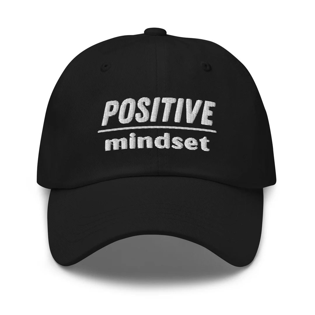 Positive Mindset Embroidered Baseball Cap - Etsy | Etsy (US)