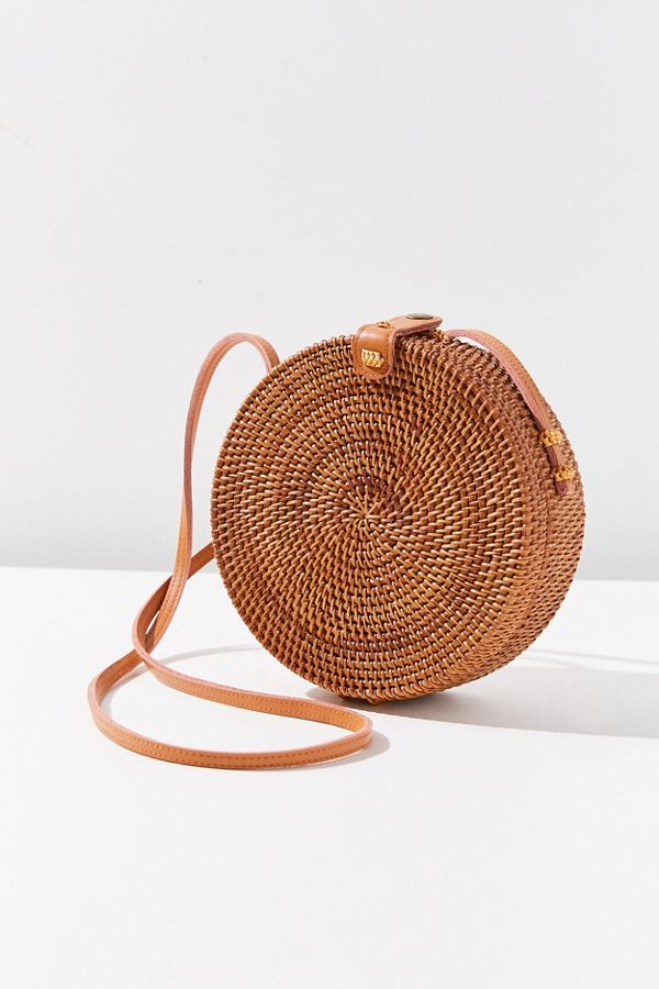 Circle Straw Crossbody Bag | Urban Outfitters (US and RoW)