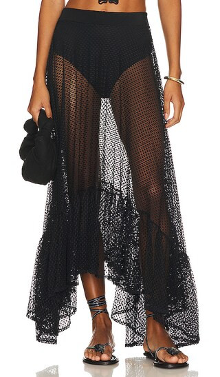 El Jardin Maxi Skirt in Black | Revolve Clothing (Global)