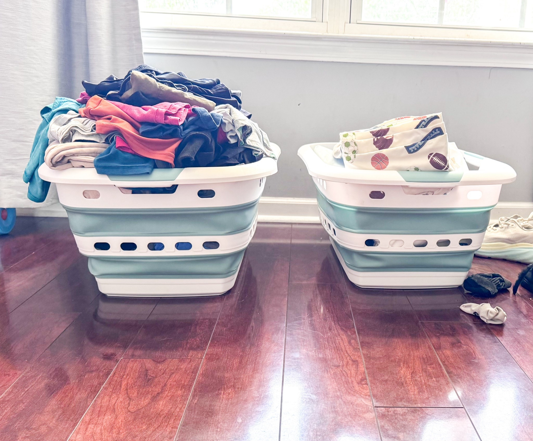 These collapsible laundry baskets are a game changer for small spaces 🙌 Easy to store, lightweight, and perfect for busy mom life. I love how they keep our laundry routine simple and clutter-free. Target does not carry these anymore. Here is the same thing on Amazon.

#homeorganization #laundryroom #smallspacesolutions #momlife #declutter

#LTKmomlife #LTKdayinmylife #LTKHome