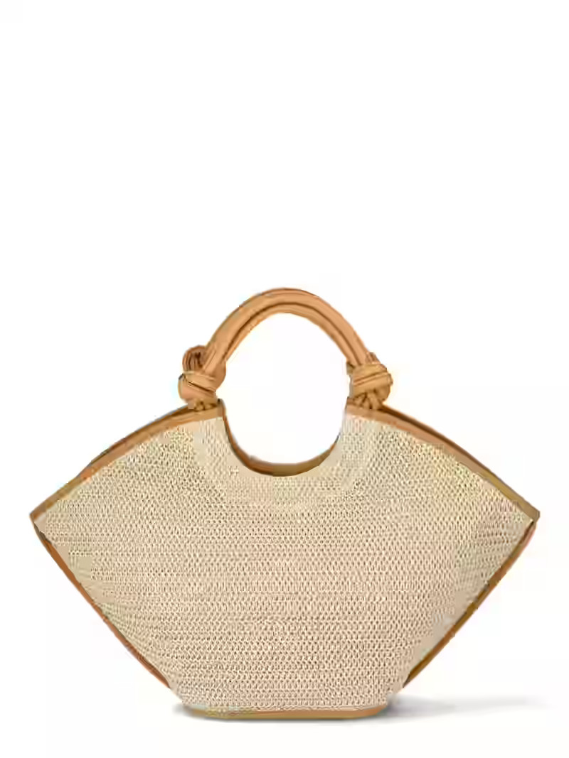 Time and Tru Women's Knotted Handle Tote Bag, Natural | Walmart (US)