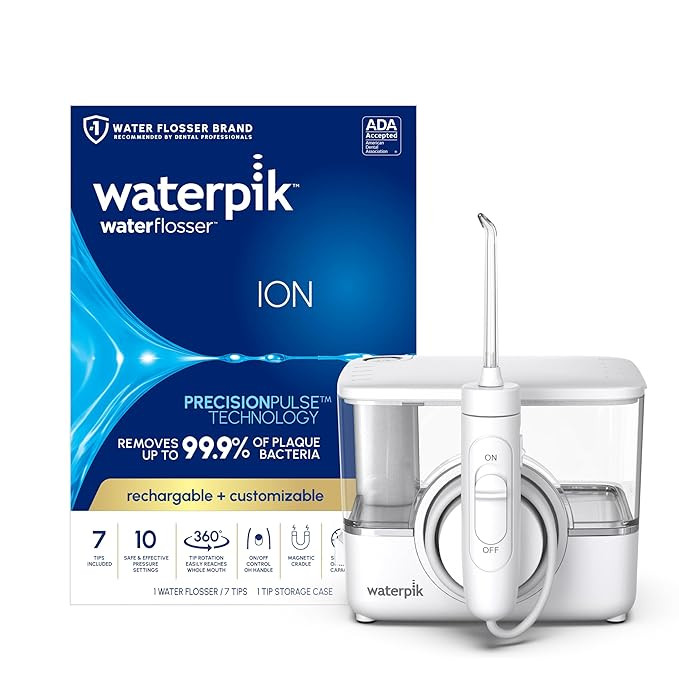 Waterpik ION Professional Water Flosser, Rechargeable and Portable for Teeth, Gums, Braces, 10 Se... | Amazon (US)