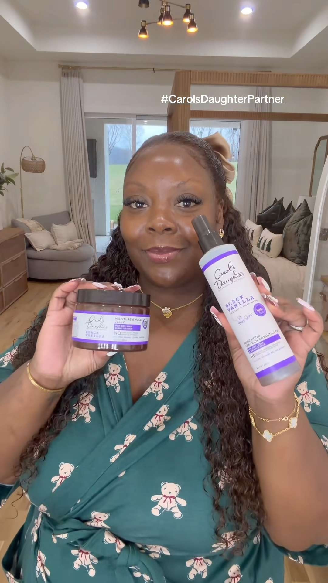 Let’s refresh my protective style!!! Because the way these curls act up the second the weather shifts is unreal. Lately I’ve been reaching for this Carol’s Daughter Black Vanilla collection to get my curls back to feeling soft, shiny, and defined again. In this routine I’m using the Black Vanilla Leave-In Conditioner, Black Vanilla Hydrating Sheen Spray, and Curl Restoration Concentrate to smooth everything out and bring the bounce back. Sharing what’s actually been working for me. @Carol’s Daughter #CarolsDaughterPartner #cleantok #selfcareroutine  

 #LTKselfcare #LTKFindsUnder50 #LTKBeauty